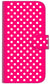 iPhone6 PLUS 高画質仕上げ プリント手帳型ケース(通常型)【056 シンプル柄（水玉） ピンク】