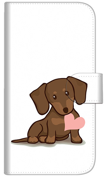 iPhone 6 Plus 394 I love ダックス 通常型 プリント手帳型ケース