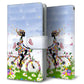 Xperia Ace III A203SO Y!mobile 高画質仕上げ プリント手帳型ケース(通常型)【EK911 花と少女と自転車】