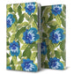 docomo ギャラクシー ノート9 SC-01L 高画質仕上げ プリント手帳型ケース(通常型)【SC896 ボタニカル ブルー＆リーフ】