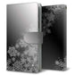 iPhone12 mini 高画質仕上げ プリント手帳型ケース(通常型)【YJ340 モノトーン 雪の結晶 】