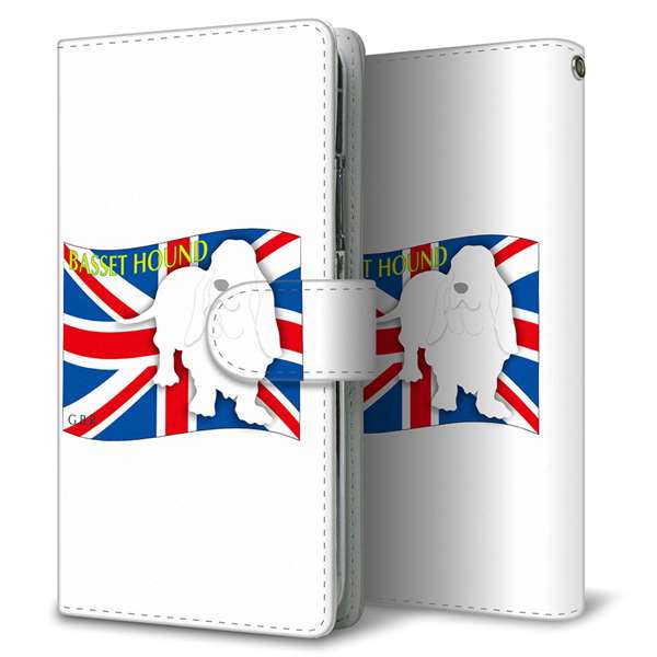 Redmi Note 10T A101XM SoftBank 高画質仕上げ プリント手帳型ケース(通常型)【ZA803 バセットハウンド】