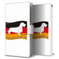 AQUOS sense5G SH-53A docomo 高画質仕上げ プリント手帳型ケース(通常型)ドイツ国旗と犬
