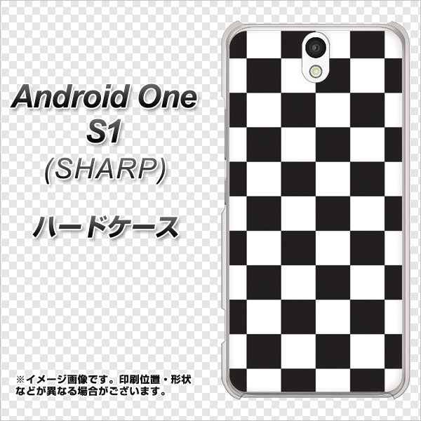 Android One S1 Y!mobile 151 フラッグチェック ハードケース 背面印刷