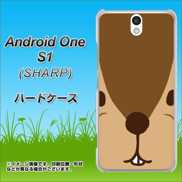 Android One S1 Y!mobile 349 りす ハードケース 背面印刷