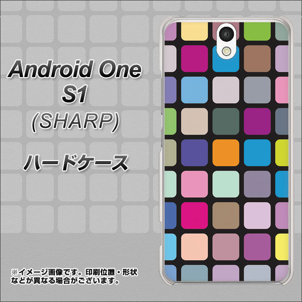 Android One S1 Y!mobile 509 カラースクエア ハードケース 背面印刷