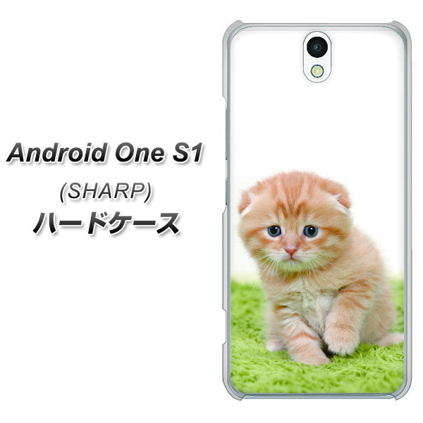 Android One S1 Y!mobile VA802 ネコこっそり ハードケース 背面印刷