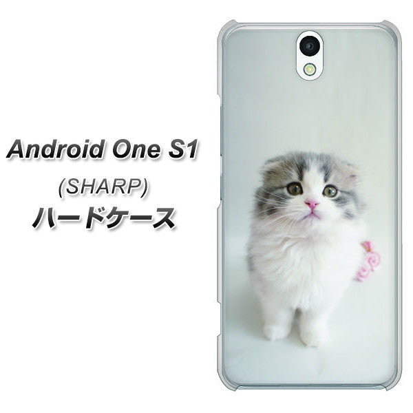 Android One S1 Y!mobile VA803 まっていますネコ ハードケース 背面印刷