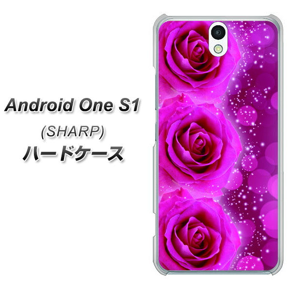 Android One S1 Y!mobile VA815 3連のバラ ハードケース 背面印刷
