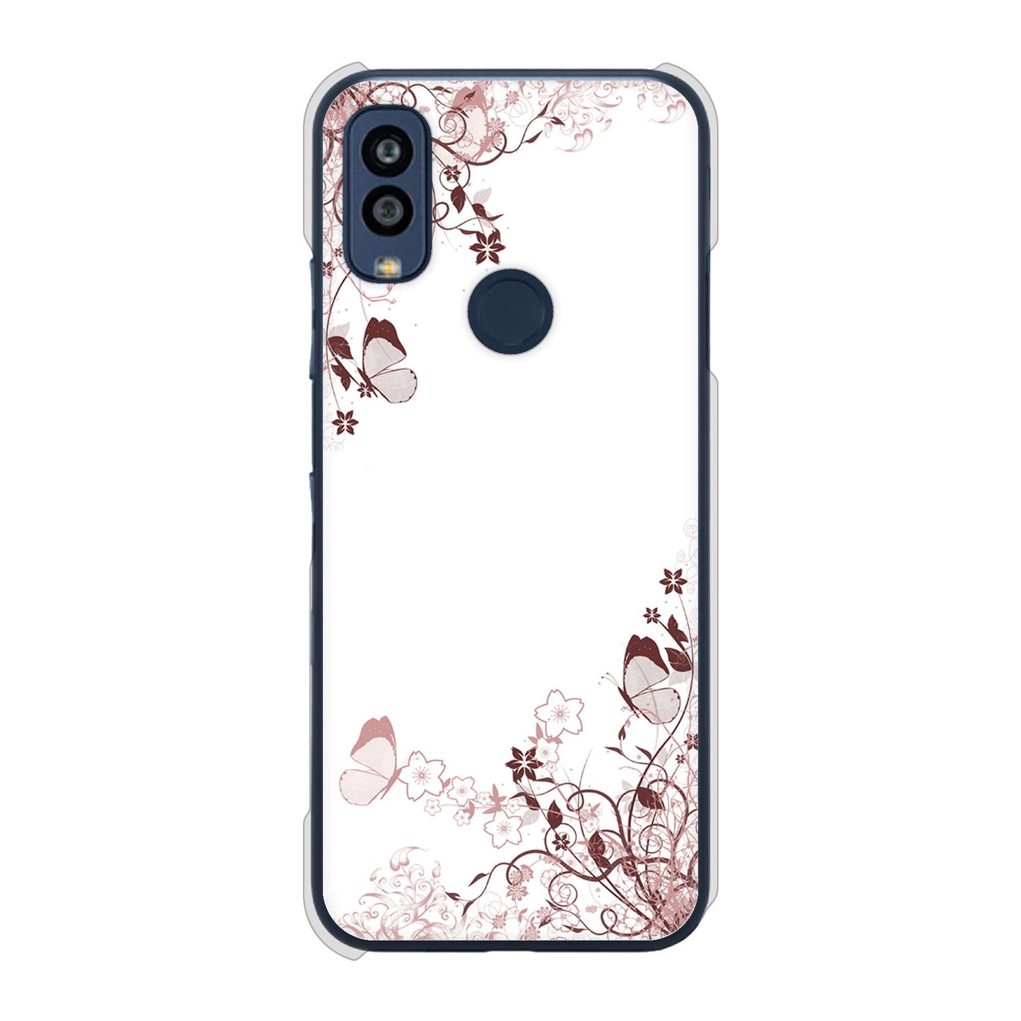 Android One S10 Y!mobile バタフライ ハードケース 背面印刷