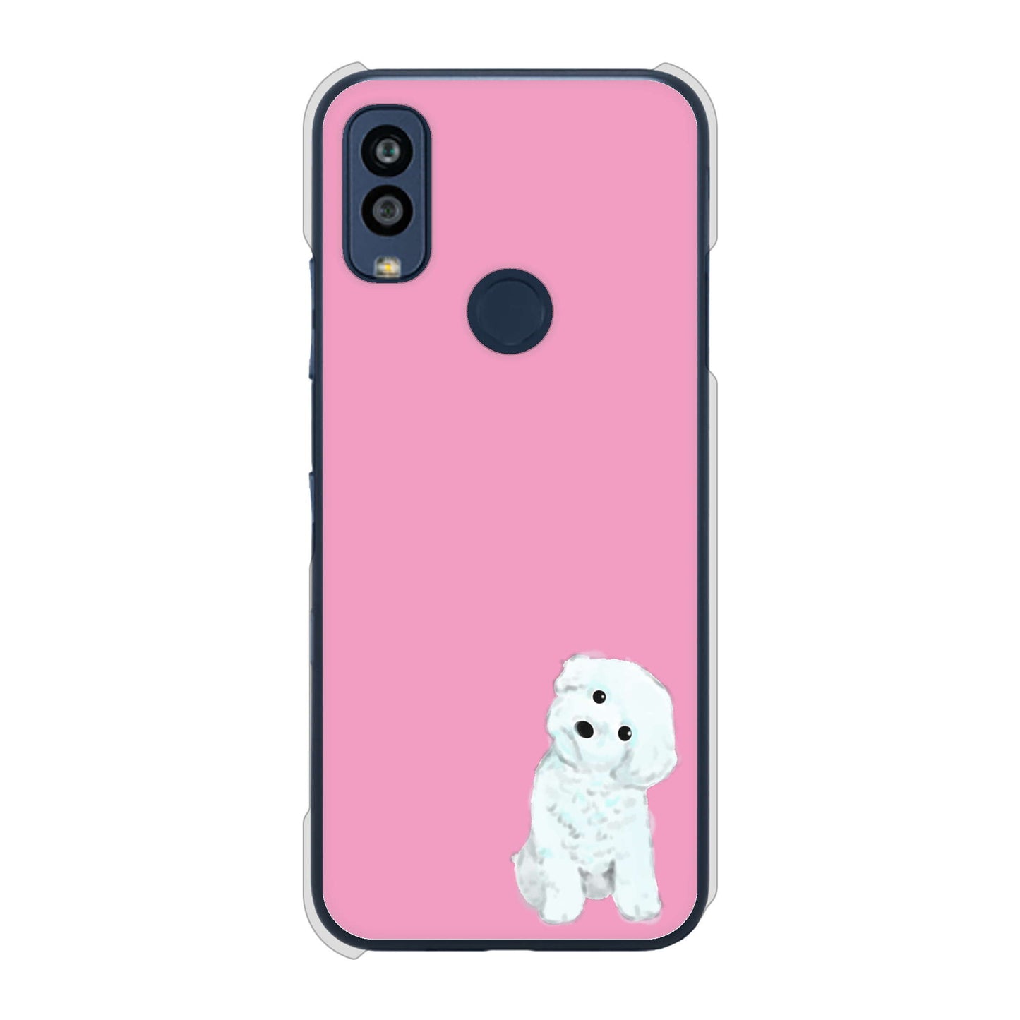 Android One S10 Y!mobile トイプードルホワイト ハードケース 背面印刷