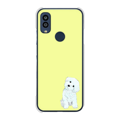 Android One S10 Y!mobile トイプードルホワイト ハードケース 背面印刷