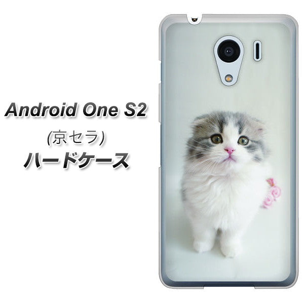 Android One S2 Y!mobile VA803 まっていますネコ ハードケース 背面印刷