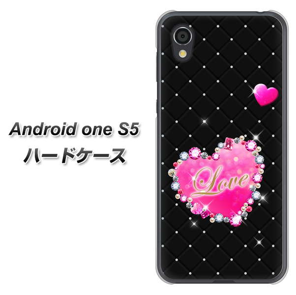 Android One S5 SC823 スワロデコ風プリント ハードケース 背面印刷