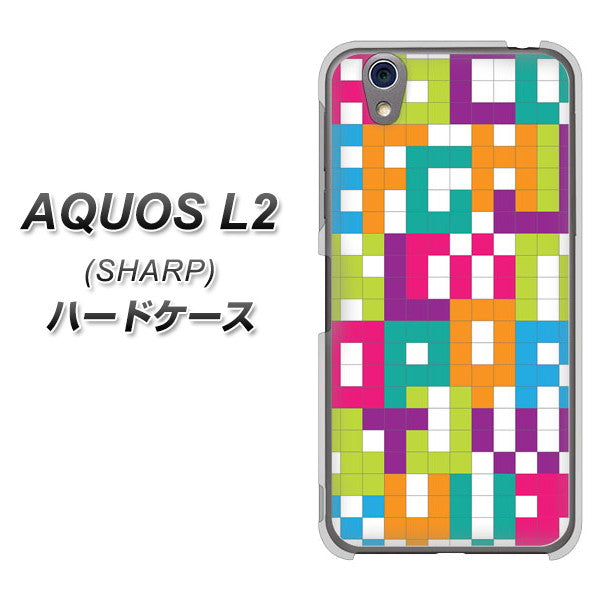 AQUOS L2 SH-L02 UQmobile IB916 ブロックアルファベット ハードケース 背面印刷