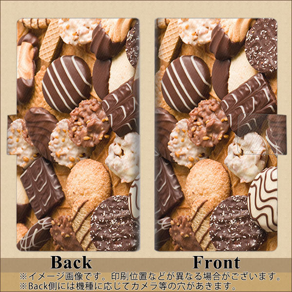 UQmobile アクオス L2 SH-L02 画質仕上げ プリント手帳型ケース(薄型スリム)【442 クッキー mix】