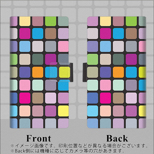 docomo ギャラクシー フィール SC-04J 高画質仕上げ プリント手帳型ケース(薄型スリム)【509 カラースクエア】