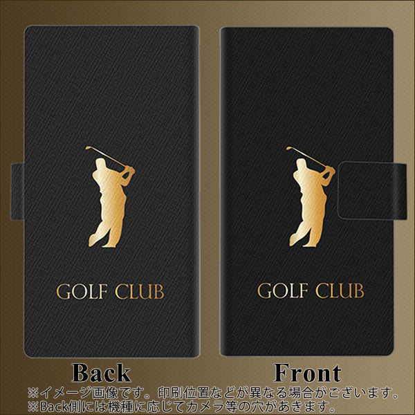 au エクスペリア8 SOV42 画質仕上げ プリント手帳型ケース(薄型スリム)【610 GOLFCLUB】