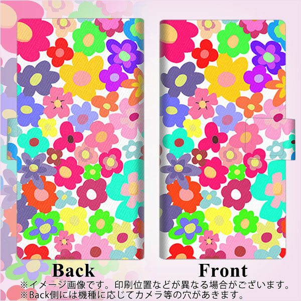 Google Pixel 5a (5G) 高画質仕上げ プリント手帳型ケース(薄型スリム)【782 春のルーズフラワーWH】