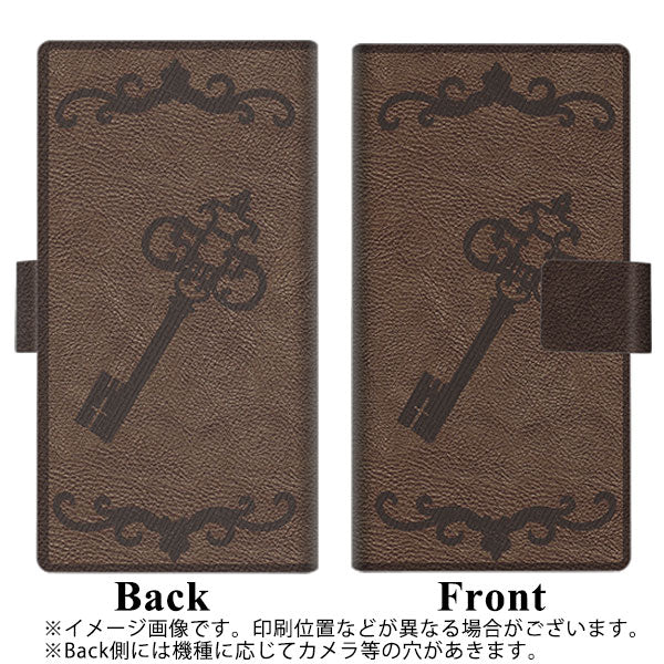 SIMフリー トーンモバイル TONE e21 高画質仕上げ プリント手帳型ケース(薄型スリム)【EK824  レザー風アンティークキー】