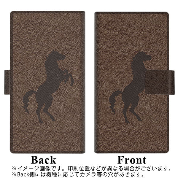 docomo アローズ ビー F-04K 画質仕上げ プリント手帳型ケース(薄型スリム)【EK861  レザー風馬】