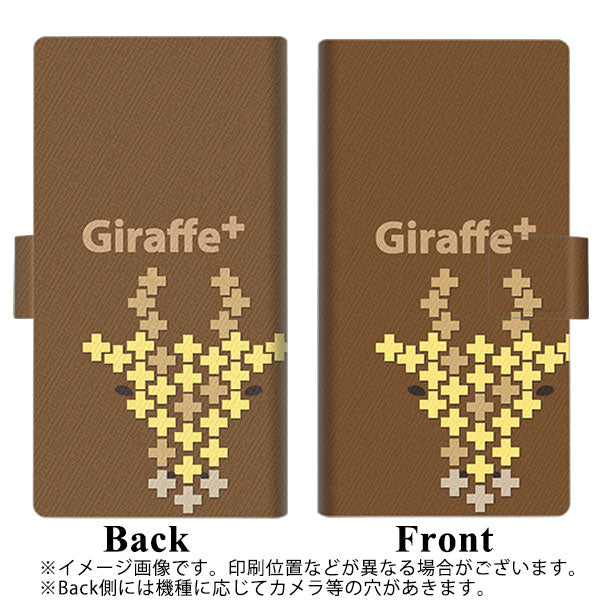 アローズ M04 画質仕上げ プリント手帳型ケース(薄型スリム)【IA805  Giraffe＋】