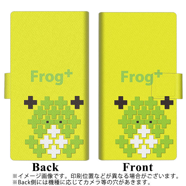 アローズ M04 画質仕上げ プリント手帳型ケース(薄型スリム)【IA806  Frog＋】