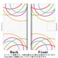 AQUOS wish A104SH Y!mobile 画質仕上げ プリント手帳型ケース(薄型スリム)【IB912  重なり合う曲線】
