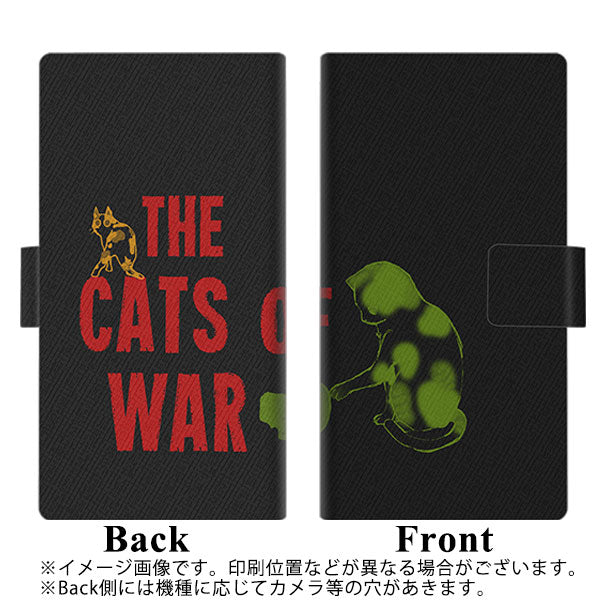Y!mobile かんたんスマホ 705KC 画質仕上げ プリント手帳型ケース(薄型スリム)【YA873 THE CATS OF WAR手榴弾】