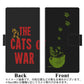 au ギャラクシーS21+ 5G SCG10 画質仕上げ プリント手帳型ケース(薄型スリム)【YA875 THE CATS OF WARヘルメット】