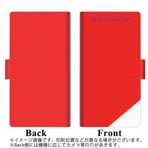 アローズ M03 画質仕上げ プリント手帳型ケース(薄型スリム)【YC860 レクレスレッド】