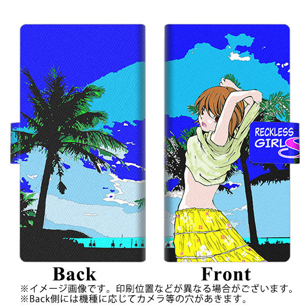 au アクオス センス SHV40 画質仕上げ プリント手帳型ケース(薄型スリム)【YC973 ピンナップガール04】