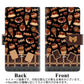 iPhone6 高画質仕上げ プリント手帳型ケース(通常型)【AG858 チョコクッキー＆スイーツ ブラック】