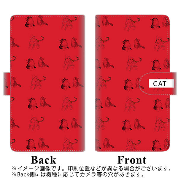 SoftBank LG V60 ThinQ 5G A001LG 高画質仕上げ プリント手帳型ケース(通常型)【FD807 にゃんこ807】