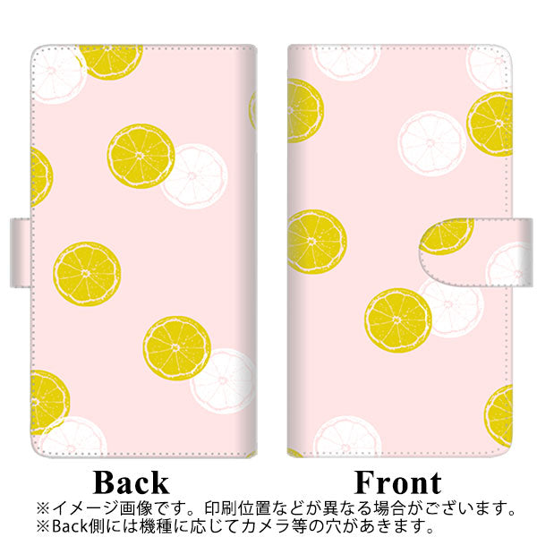 softbank エクスペリア8 902SO 高画質仕上げ プリント手帳型ケース(通常型)【FD811 レモン】