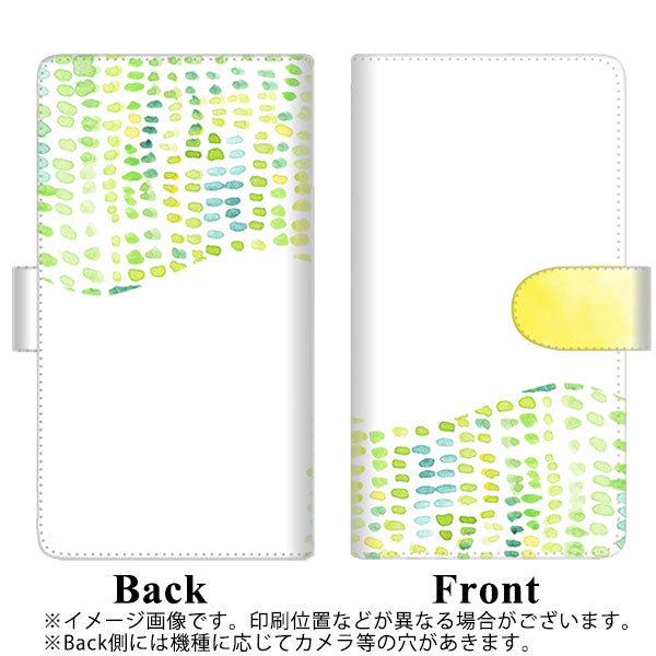arrows We F-51B docomo 高画質仕上げ プリント手帳型ケース(通常型)【FD813 水彩02（藤浪）】
