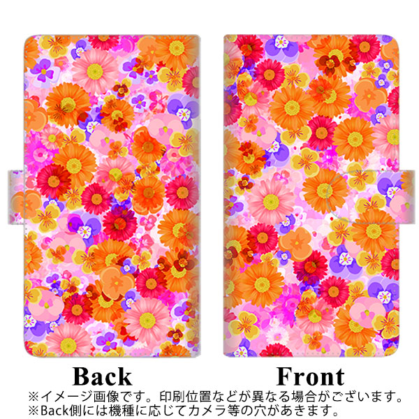 au アクオスゼロ2 SHV47 高画質仕上げ プリント手帳型ケース(通常型)【SC869 リバティプリント フルールドパルファン（ピンク）】