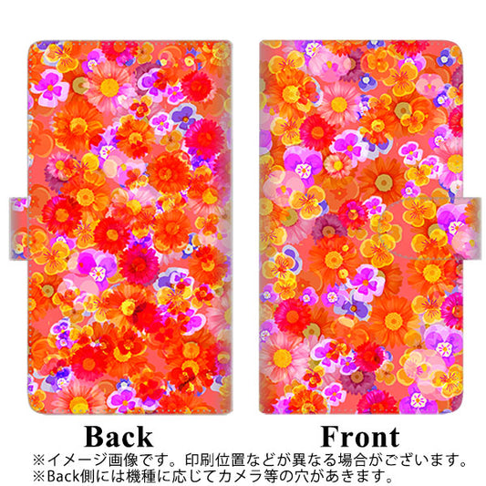 HUAWEI P40 lite 5G CDY-NA9A SC871 リバティプリント フルールドパルファン（レッド） 通常型 プリント手帳型ケース