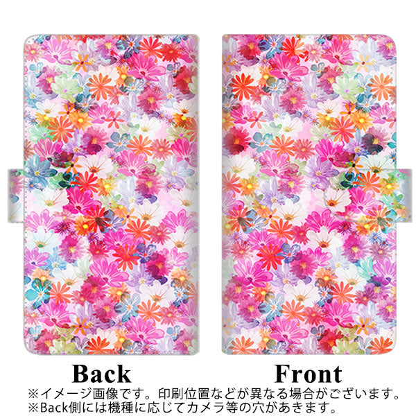 DIGNO SX2 KC-S302 高画質仕上げ プリント手帳型ケース(通常型)【SC874 リバティプリント プレスドフラワー（ピンク）】
