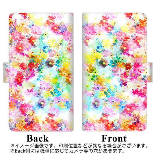 HUAWEI P40 lite 5G CDY-NA9A SC876 リバティプリント プレスドフラワー（ホワイト） 通常型 プリント手帳型ケース