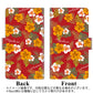 Redmi Note 10 JE XIG02 au 高画質仕上げ プリント手帳型ケース(通常型)【SC885 ハワイアンアロハレトロ（レッド）】