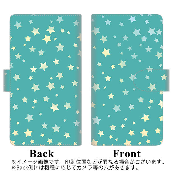 Google Pixel 7 Pro 高画質仕上げ プリント手帳型ケース(通常型)【SC898 星柄プリント（グリーン）】