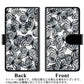 iPhone5/iPhone5s 高画質仕上げ プリント手帳型ケース(通常型)【SC905 ガーデンバタフライ ブラック】