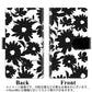 softbank アクオス R3 808SH 高画質仕上げ プリント手帳型ケース(通常型)【SC916 花柄モノトーン 05】