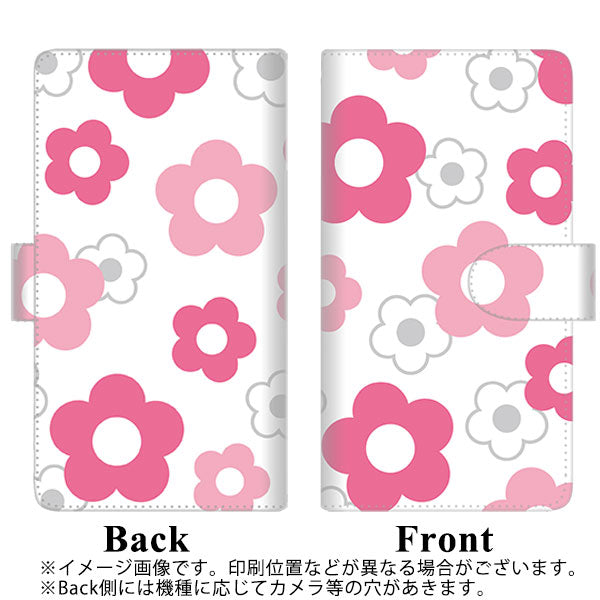 SoftBank アクオスセンス3 プラス 901SH 高画質仕上げ プリント手帳型ケース(通常型)【SC924 デイジー ピンク】