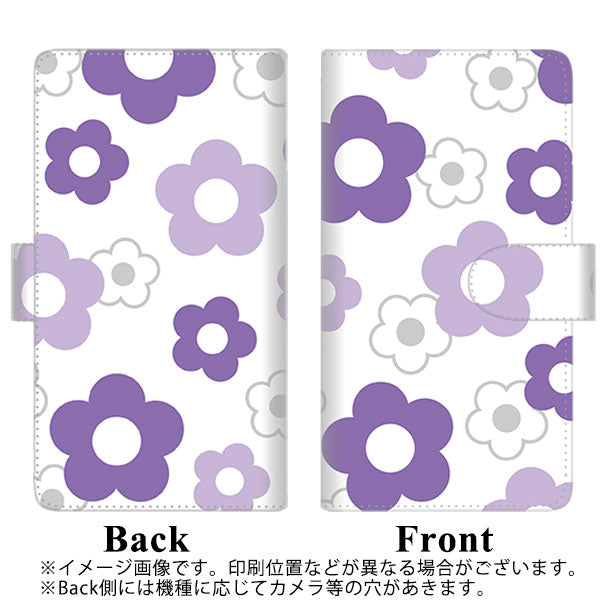 softbank arrows U 801FJ 高画質仕上げ プリント手帳型ケース(通常型)【SC925 デイジー パープル】