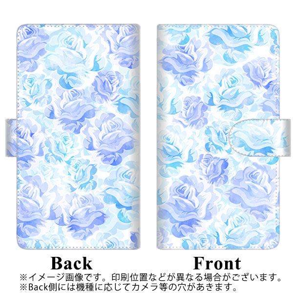softbank arrows U 801FJ 高画質仕上げ プリント手帳型ケース(通常型)【SC927 ローズ ブルー】