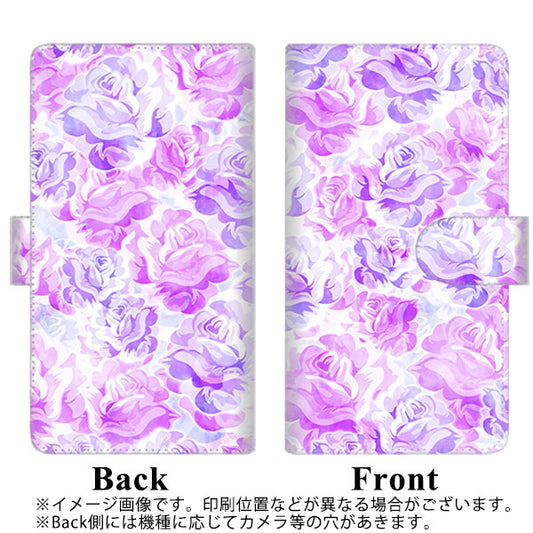 HUAWEI P40 lite 5G CDY-NA9A SC929 ローズ パープル 通常型 プリント手帳型ケース
