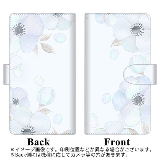 HUAWEI P40 lite 5G CDY-NA9A SC951 ドゥ・フルール（エンジェルブルー） 通常型 プリント手帳型ケース