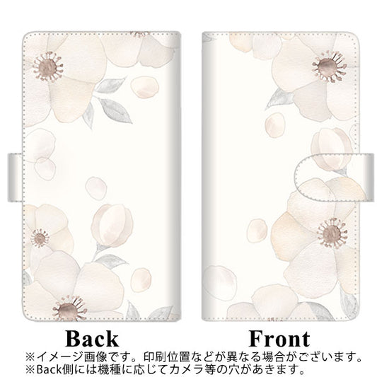 HUAWEI P40 lite 5G CDY-NA9A SC952 ドゥ・フルール（セピア） 通常型 プリント手帳型ケース